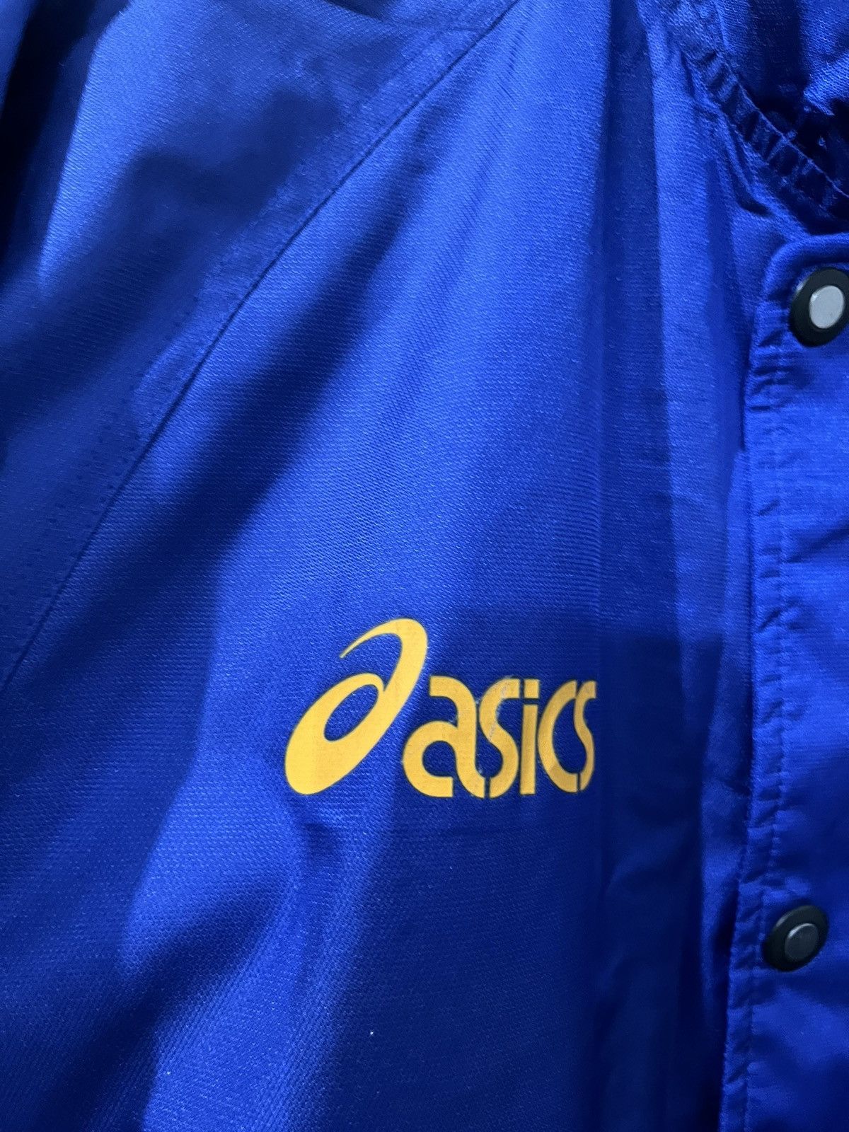 Asics Vintage 90s Asics Nylon Long Coat for Outdoor Size US XL / EU 56 / 4 - 9 Thumbnail