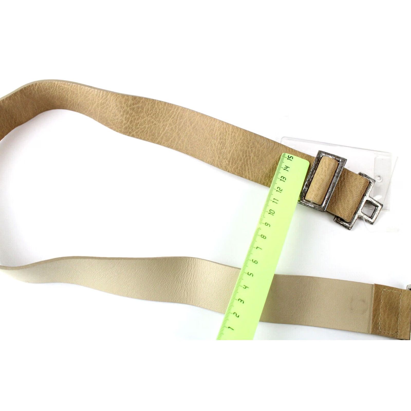 Jil Sander JIL SANDER Belt Women 85 CM Leather Blend Brown Aged Look Buckle Size ONE SIZE - 5 Thumbnail