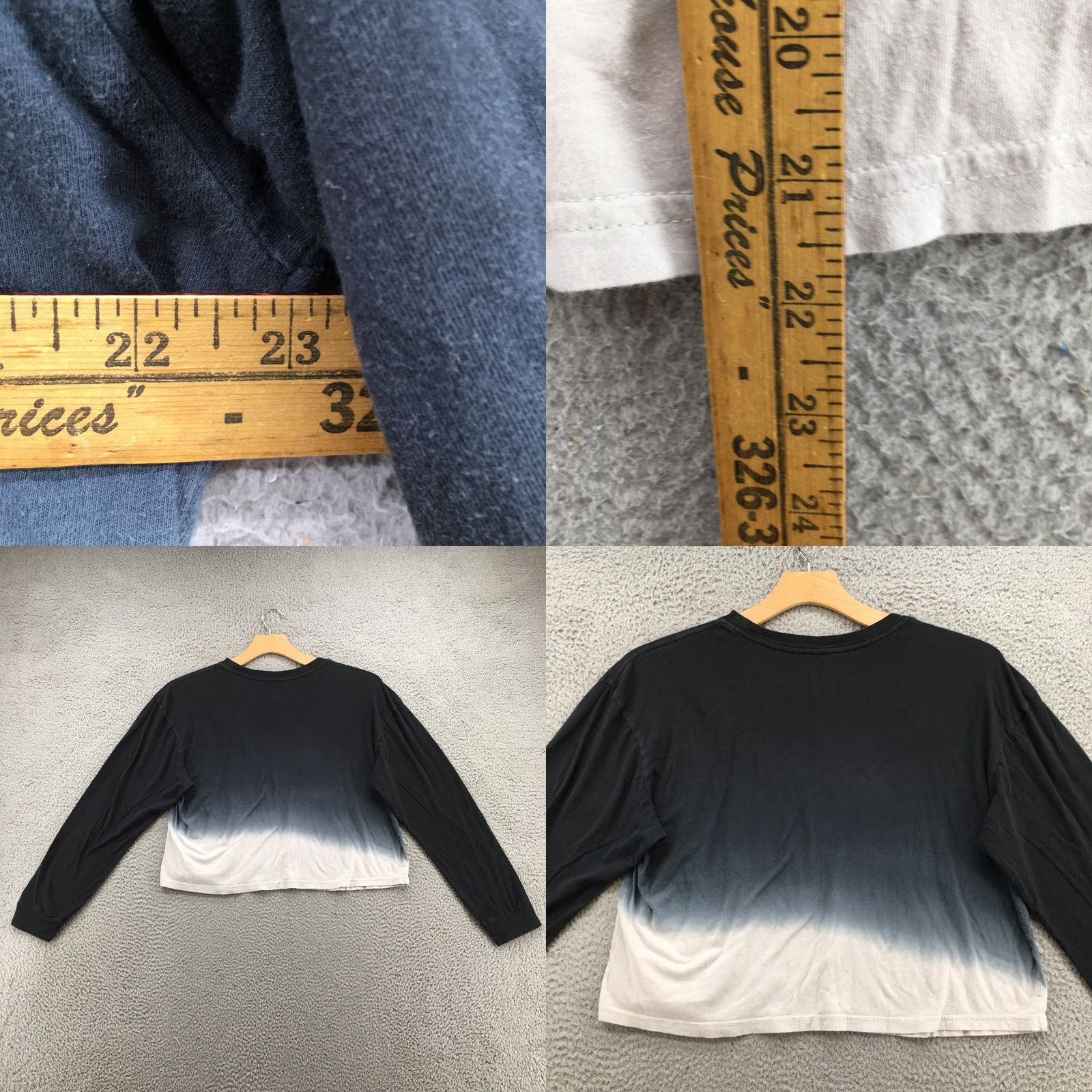 Vintage GM Corvette Graphic Tee T-Shirt Womens XL Black Long Sleeve Cropped Crew Neck Size XL / US 12-14 / IT 48-50 - 8 Thumbnail
