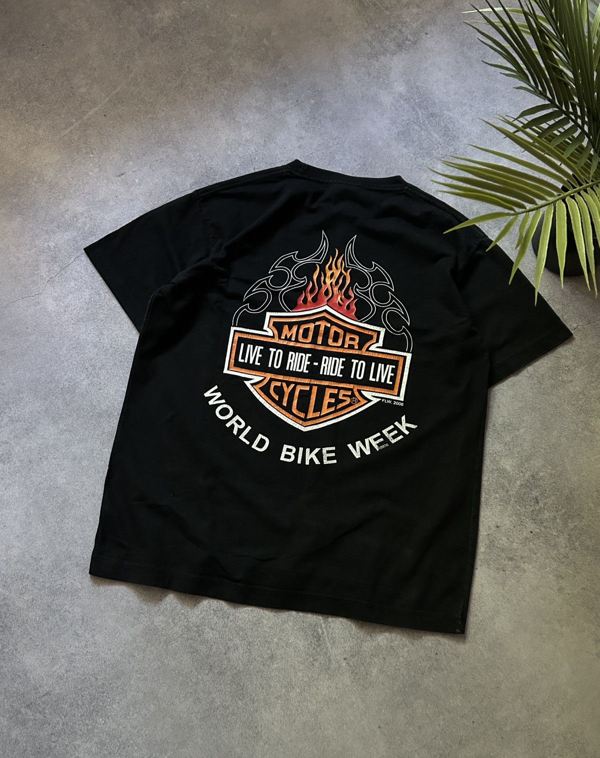 Vintage Vintage Harley Davidson “World Bike Week” 2008 shirt mens Size US M / EU 48-50 / 2 - 1 Thumbnail