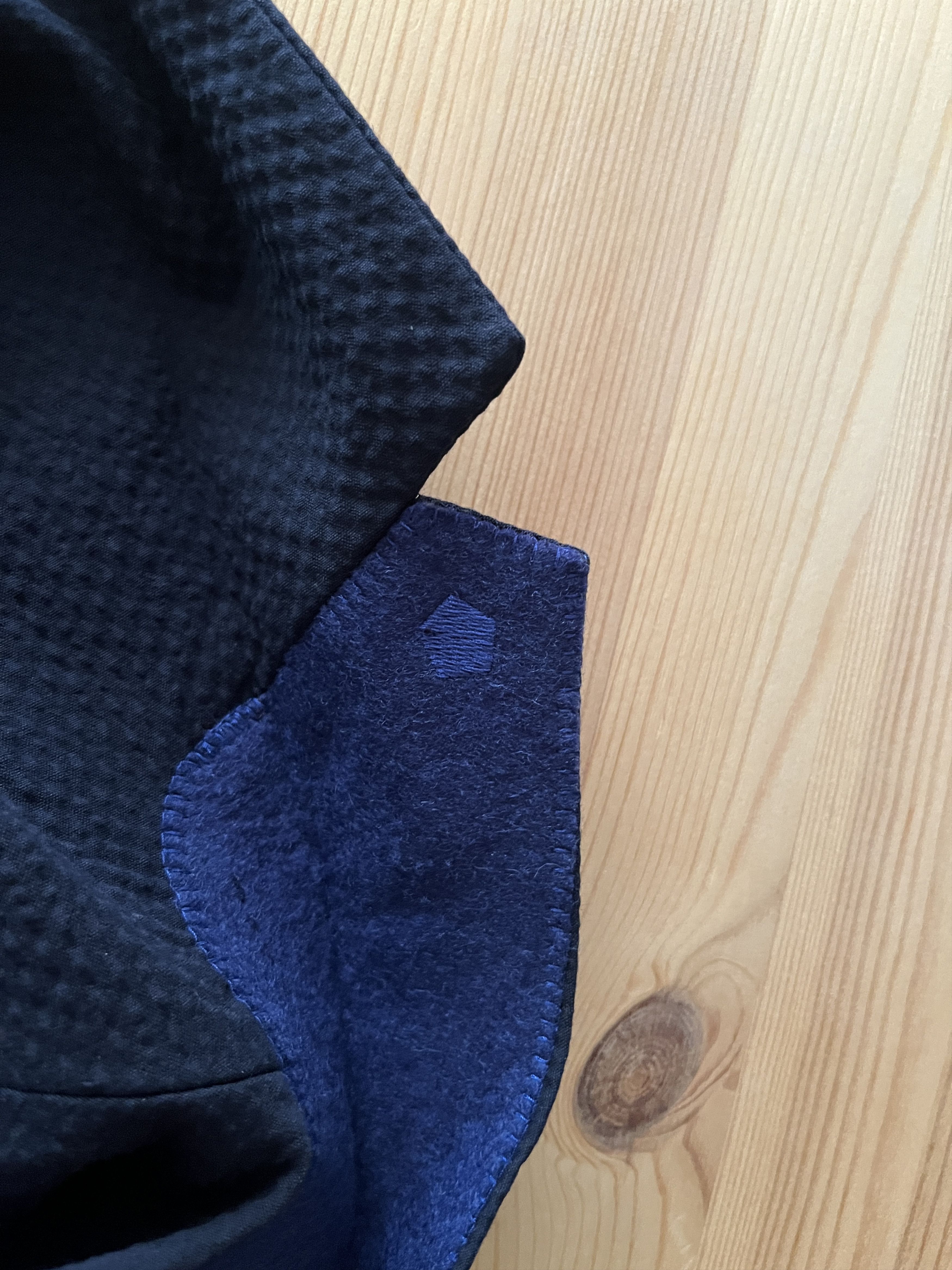 Z Zegna Z Zegna Navy Lightweight textured blazer / Shirt Jacket, 37 Size 38S - 8 Thumbnail