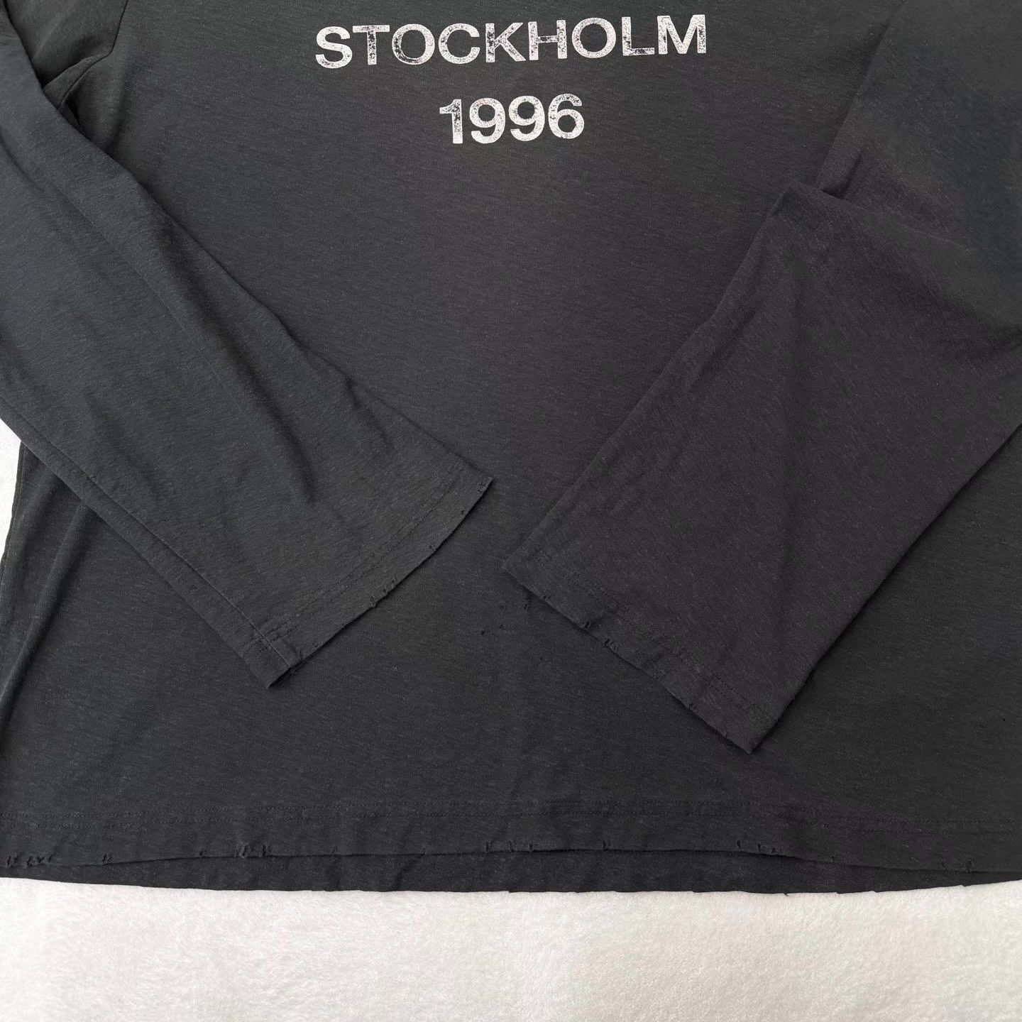 Acne Studios Acne 1996 Collection Black Washed Faded Long Sleeve Q10 Size US L / EU 52-54 / 3 - 2 Thumbnail