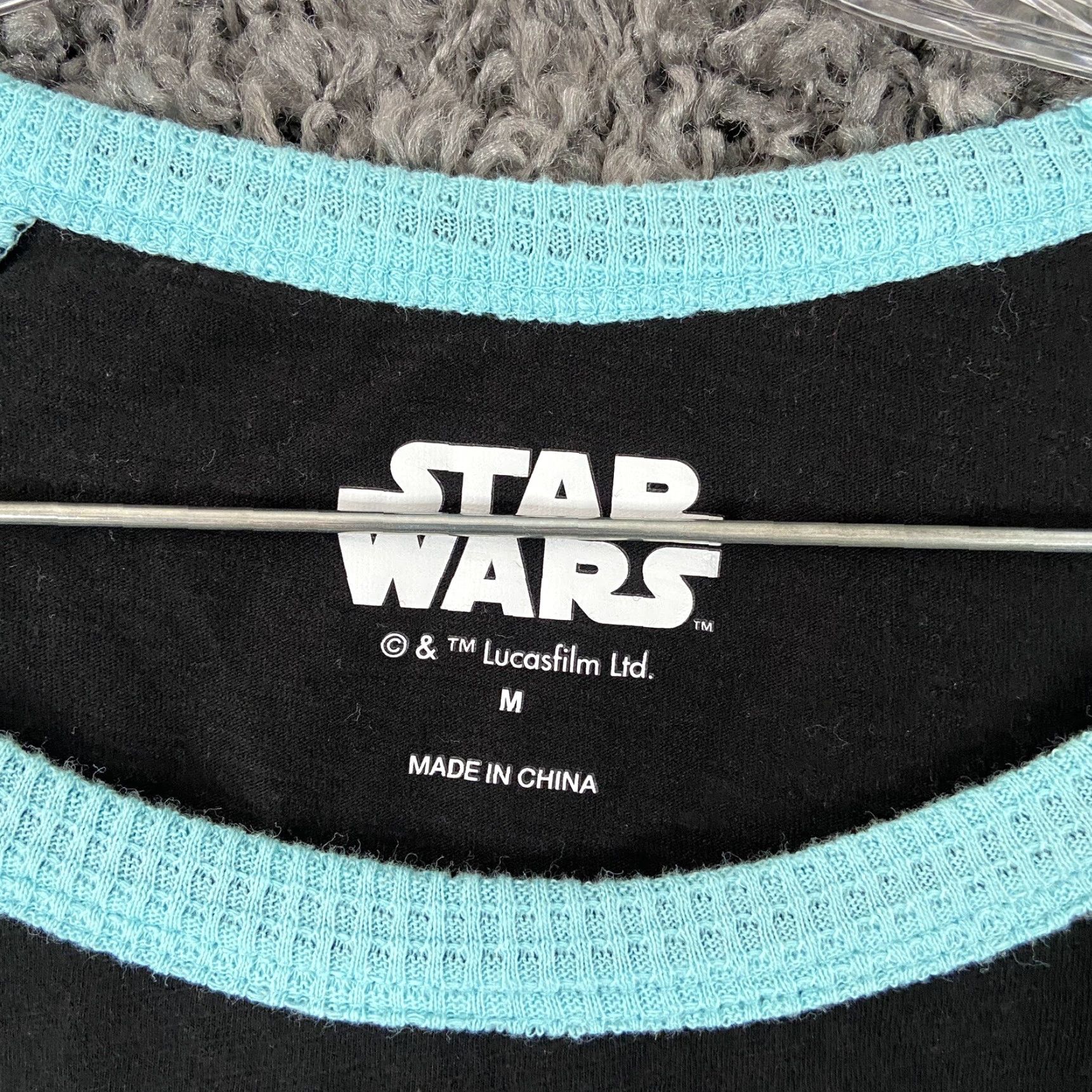 Star Wars STAR WARS Sleepwear Top Womens M Long Sleeve Blue Black Multicolor Star Wars Theme Womens M Long Sleeve Sleep Shirt Size M / US 6-8 / IT 42-44 - 5 Thumbnail