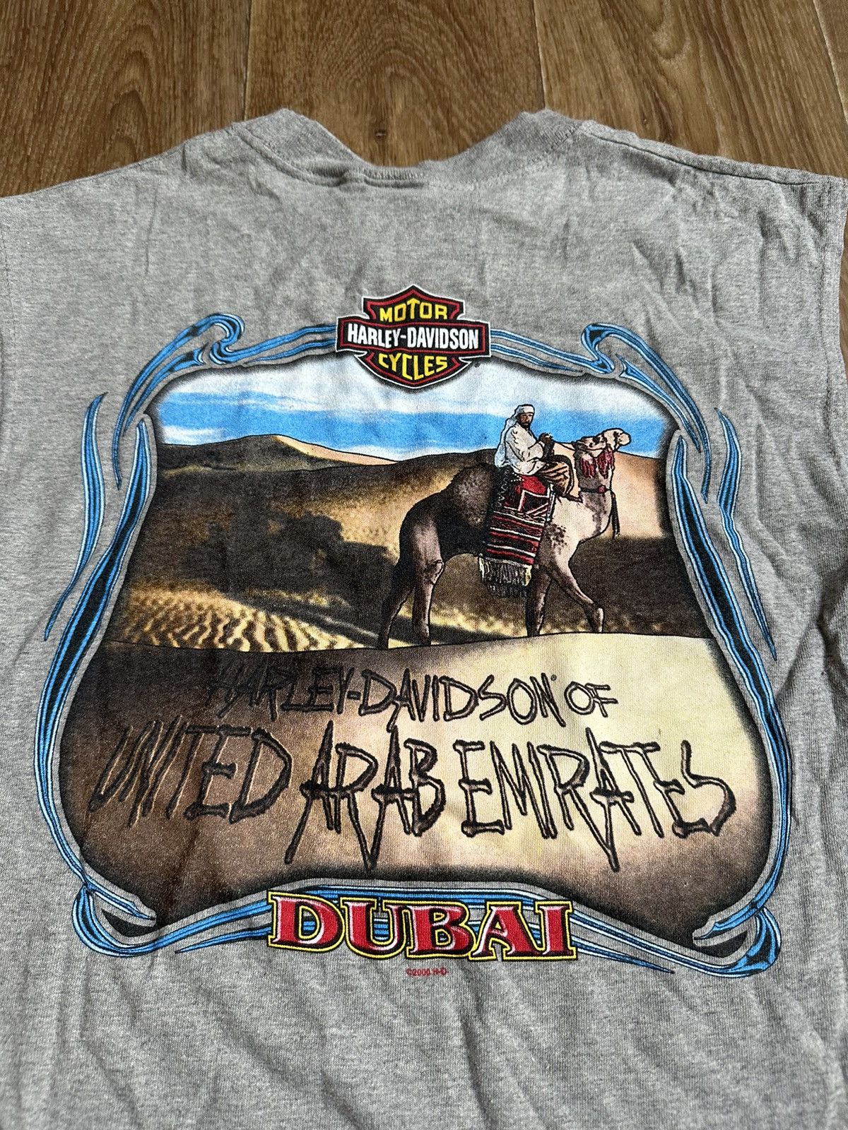 Harley Davidson × Vintage Vintage 2000 Harley Davidson Dubai Logo tank top T Shirt Size US M / EU 48-50 / 2 - 7 Thumbnail