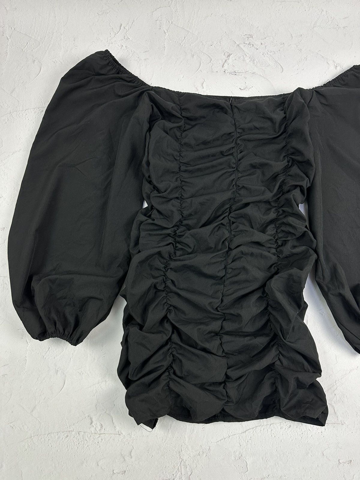 Japanese Brand × Vintage Vintage Parachute Sleeve Black Blouse Size XL / US 12-14 / IT 48-50 - 7 Thumbnail