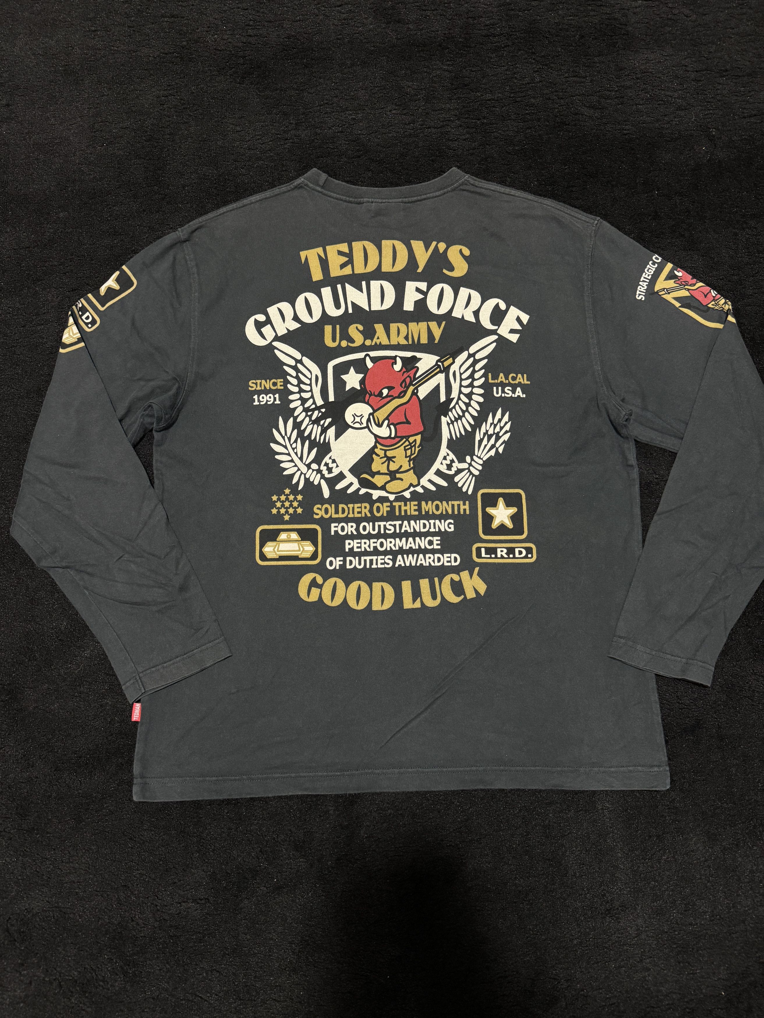 Tedman By Ted Company Teddy's Ground Force US Army T shirt
