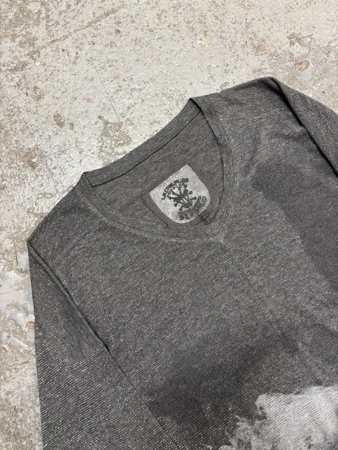 Marithe + Francois Girbaud × Vintage 2000s Marithé + François Girbaud Grey Contemporary V Neck Longsleeves Size US XS / EU 42 / 0 - 5 Thumbnail