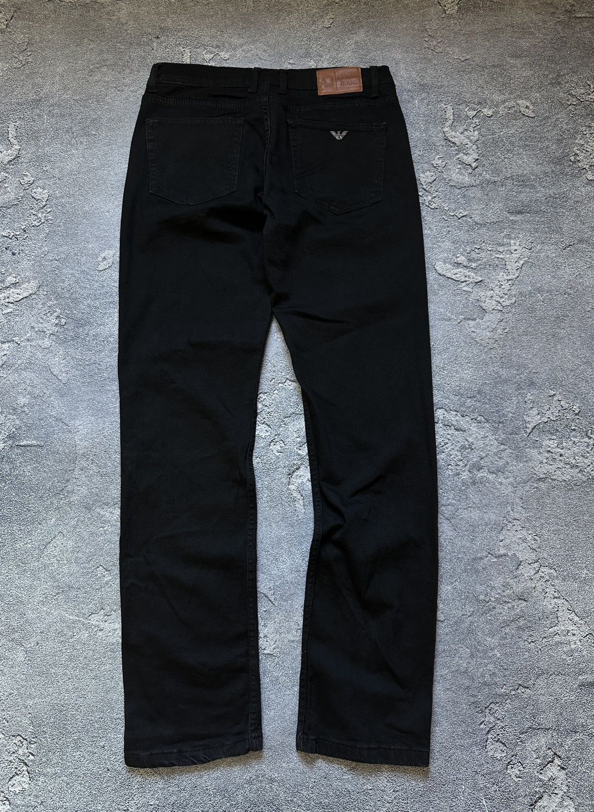 Armani Armani Jeans Metal Logo Black Regular Fit Denim Size 34 Size US 34 / EU 50 - 1 Thumbnail