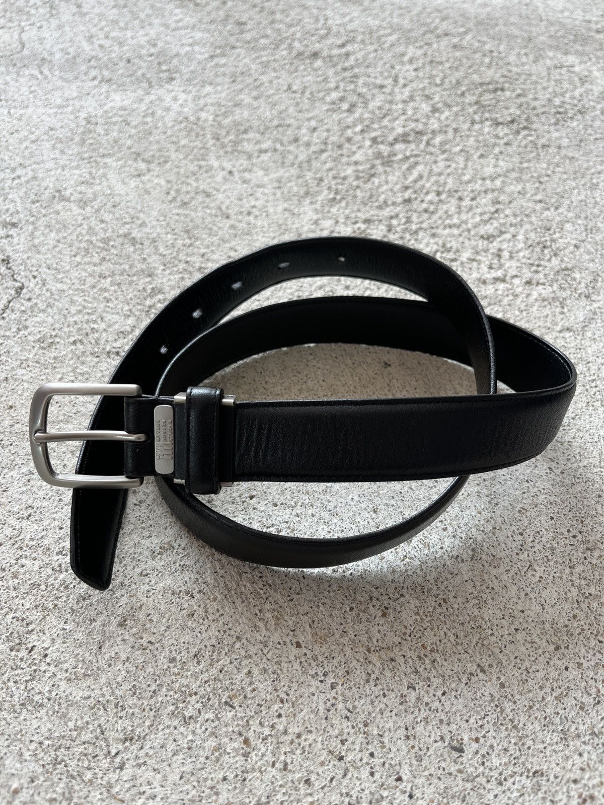 Issey Miyake × Japanese Brand Miyake Design Studio Black Glossy Belt Size ONE SIZE - 3 Thumbnail