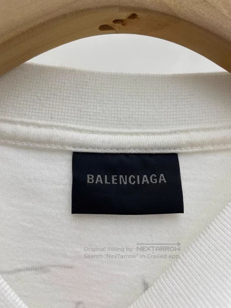 Balenciaga Balenciaga Dragon Year Graffiti Logo White Short Sleeve Size US XXS / EU 40 - 3 Thumbnail