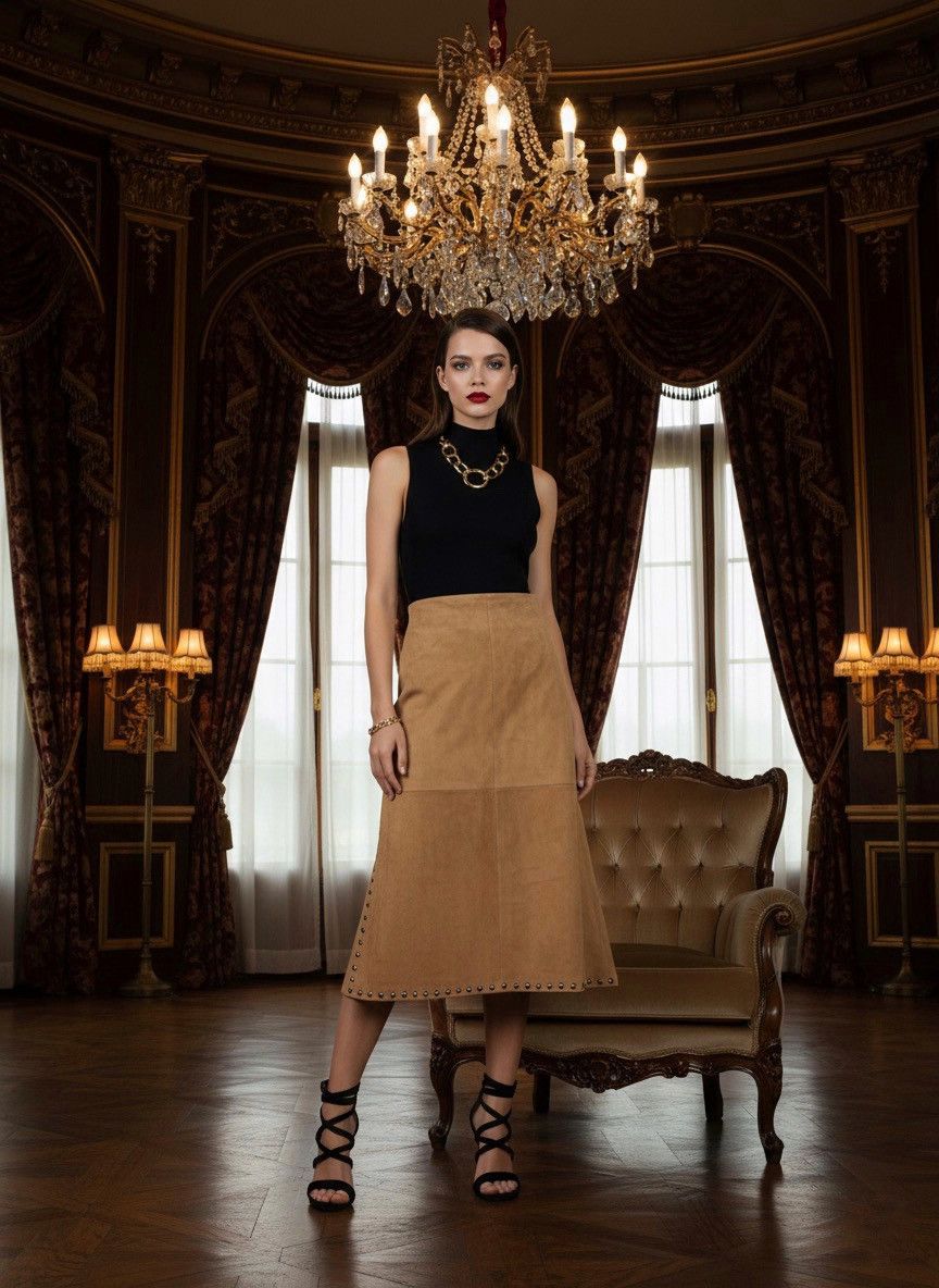 Other karma suede mini skirt — soft luxury italian design Size 32" / US 10 / IT 46 - 11 Thumbnail
