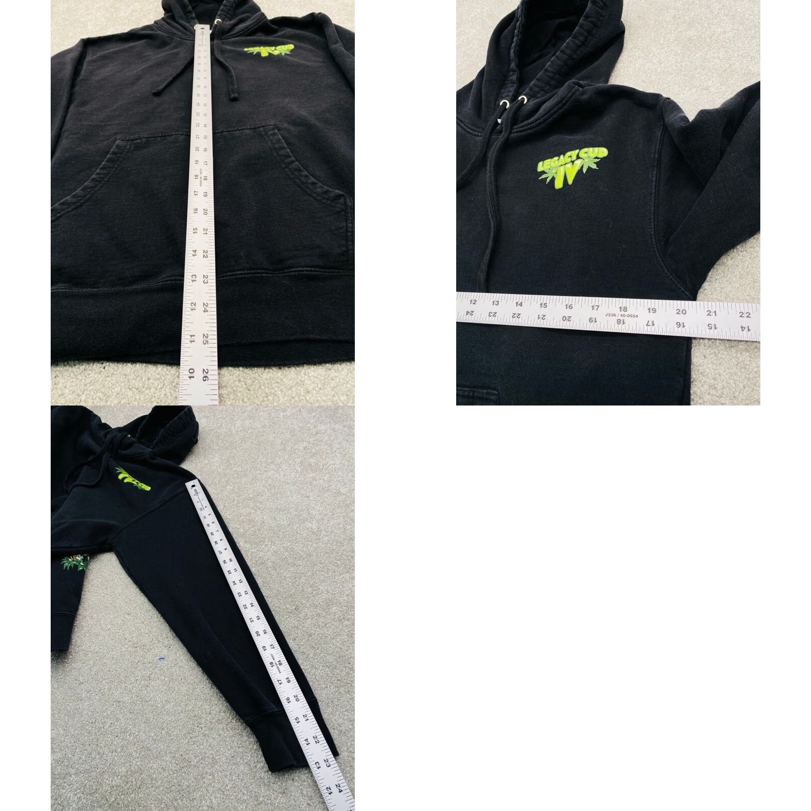 Vintage Legacy Cup IV Hoodie Men's M Black Funny Indie pendants? Size US M / EU 48-50 / 2 - 8 Thumbnail