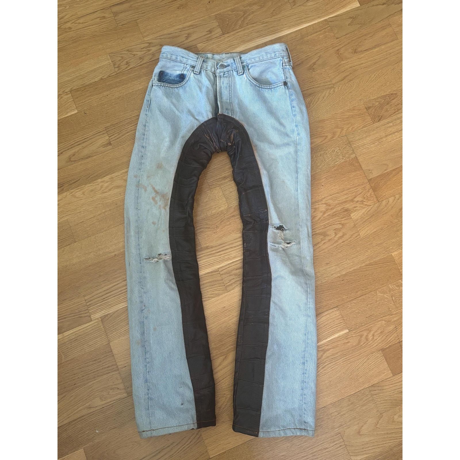 Levi's Vintage Levi's 501 Jeans: USA Made, Rodeo Leather Inlay Size US 27 - 3 Thumbnail