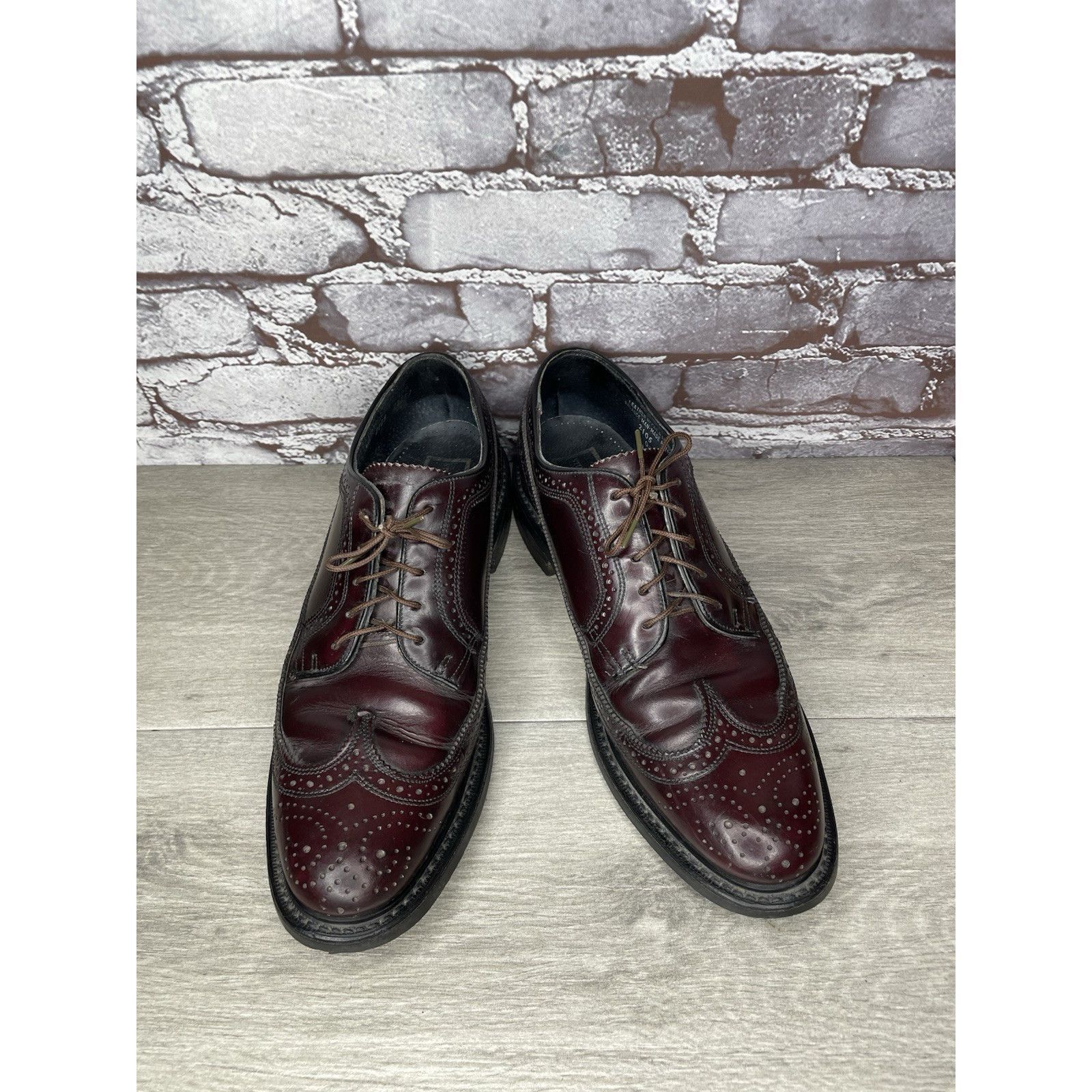 Stuart McGuire Stuart Mcguire LongWing Blucher Burgundy Leather Dress Shoes Size US 10.5 / EU 43-44 - 10 Thumbnail