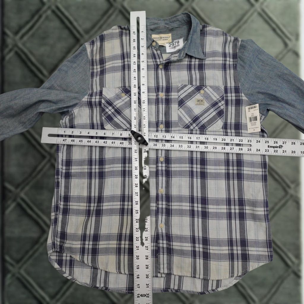 Ralph Lauren Ralph Lauren Denim & Supply Ralph Lauren Shirt Denim and Suppy Long Sleeve Button-Up 2XL Pockets Indigo Plaid Men Size US XXL / EU 58 / 5 - 1 Thumbnail