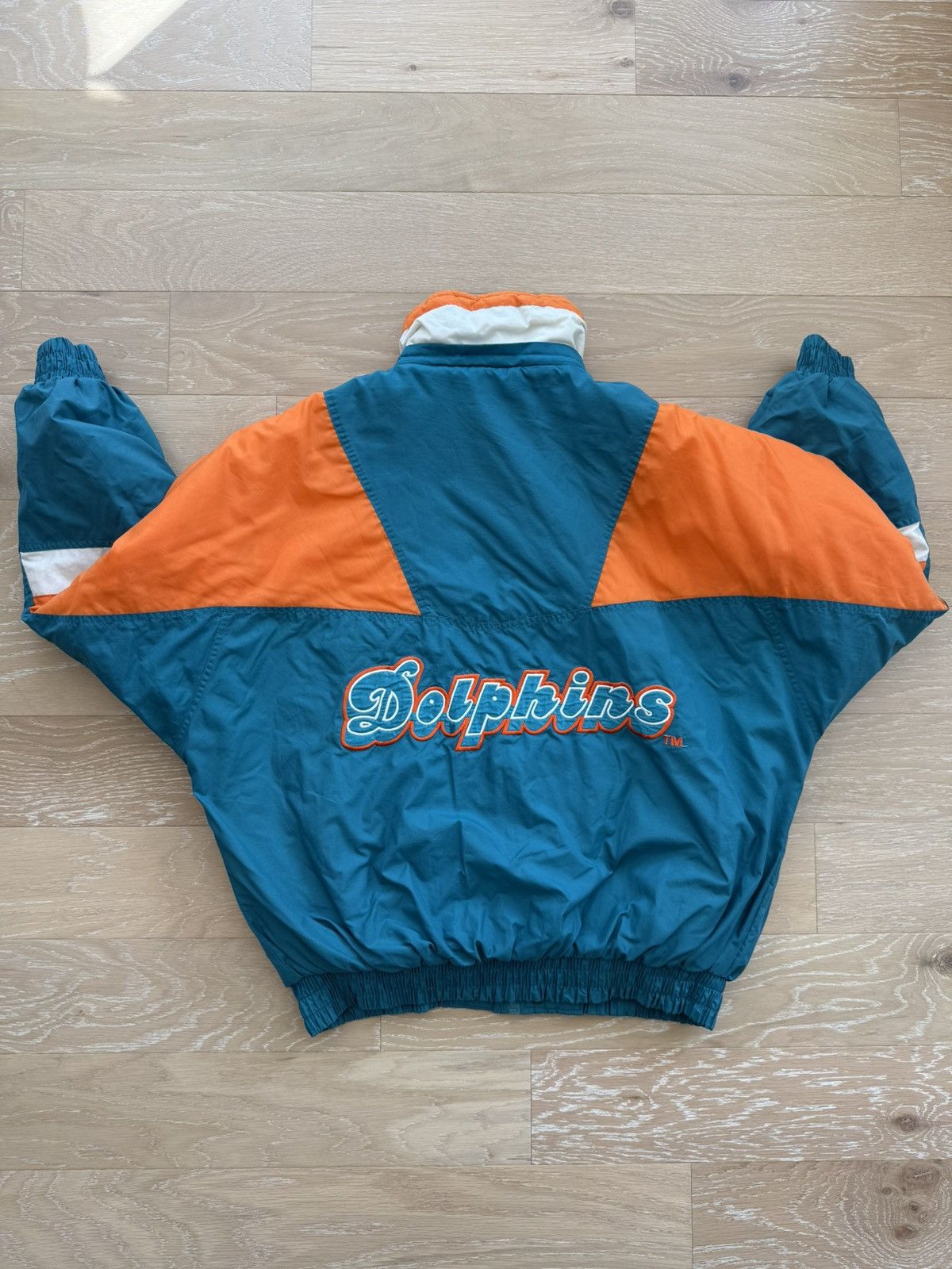 Chalk Line Vintage 90s Miami Dolphins NFL Parka Chalk Line Size US XL / EU 56 / 4 - 12 Thumbnail