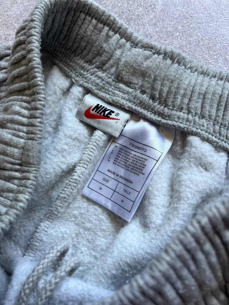 Nike × Vintage Vintage Nike Swoosh Cotton Baggy Track Pants Y2K M Size US 32 / EU 48 - 5 Thumbnail