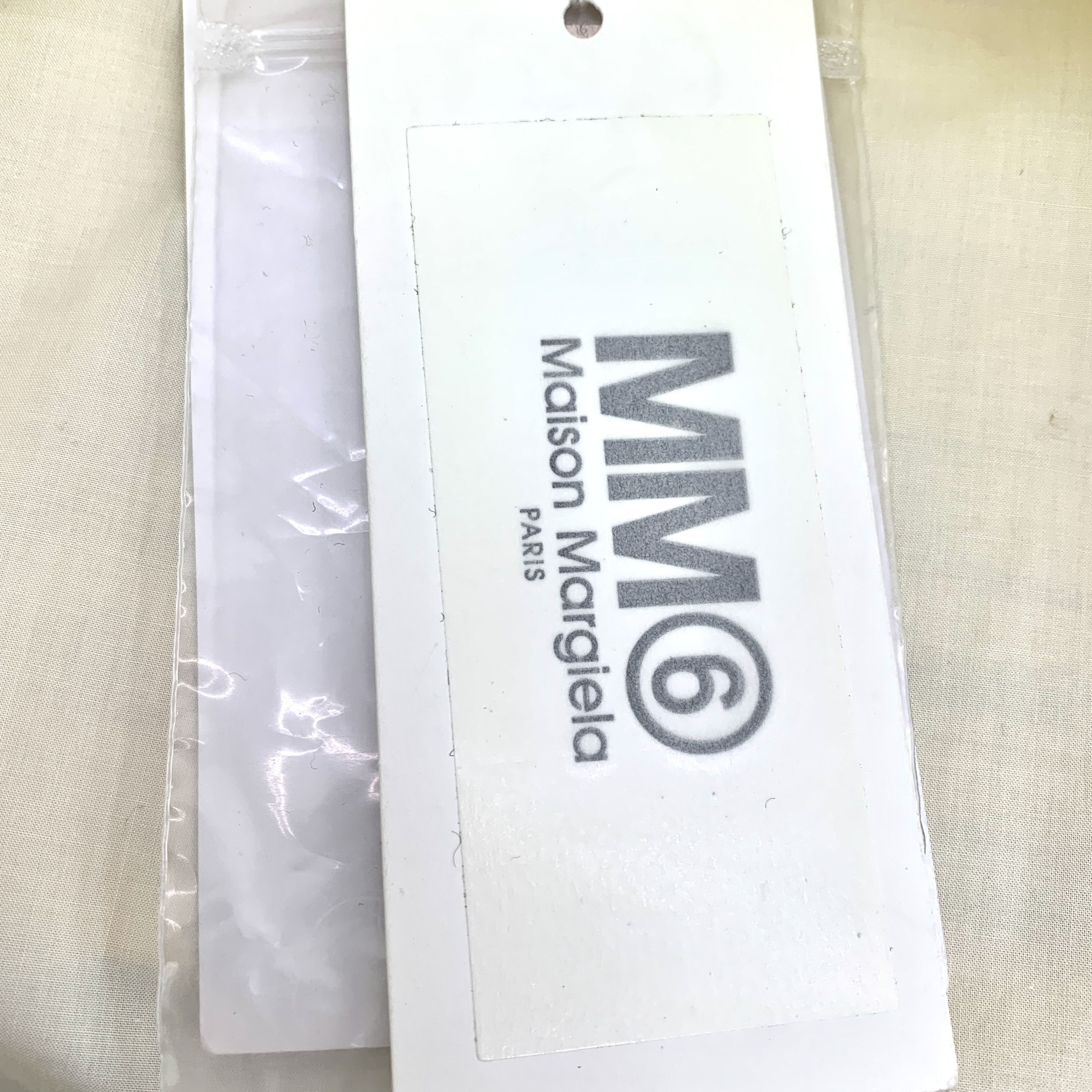 Maison Margiela Maison Margiela Sleeve Print Cotton Shirt Beige (Size S) Size S / US 4 / IT 40 - 3 Thumbnail