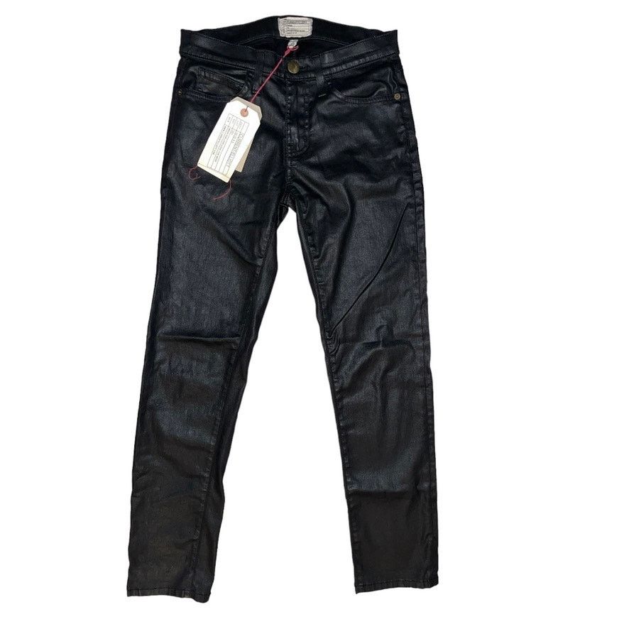 Current/Elliot Current/Elliott The Fling Black Coated Boyfriend Jeans 23 Size 23" - 1 Thumbnail