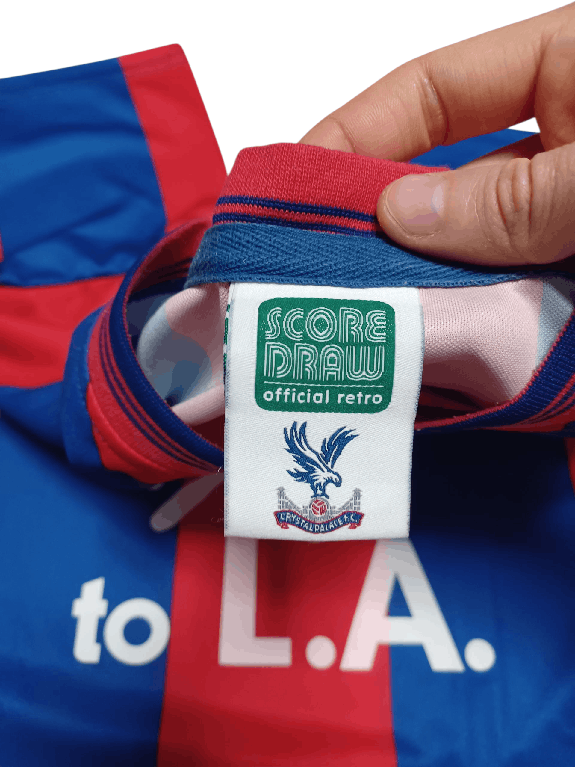 Other CRYSTAL PALACE VINTAGE 1990 STYLE SCORE DRAW SOCCER JERSEY Size US S / EU 44-46 / 1 - 4 Thumbnail