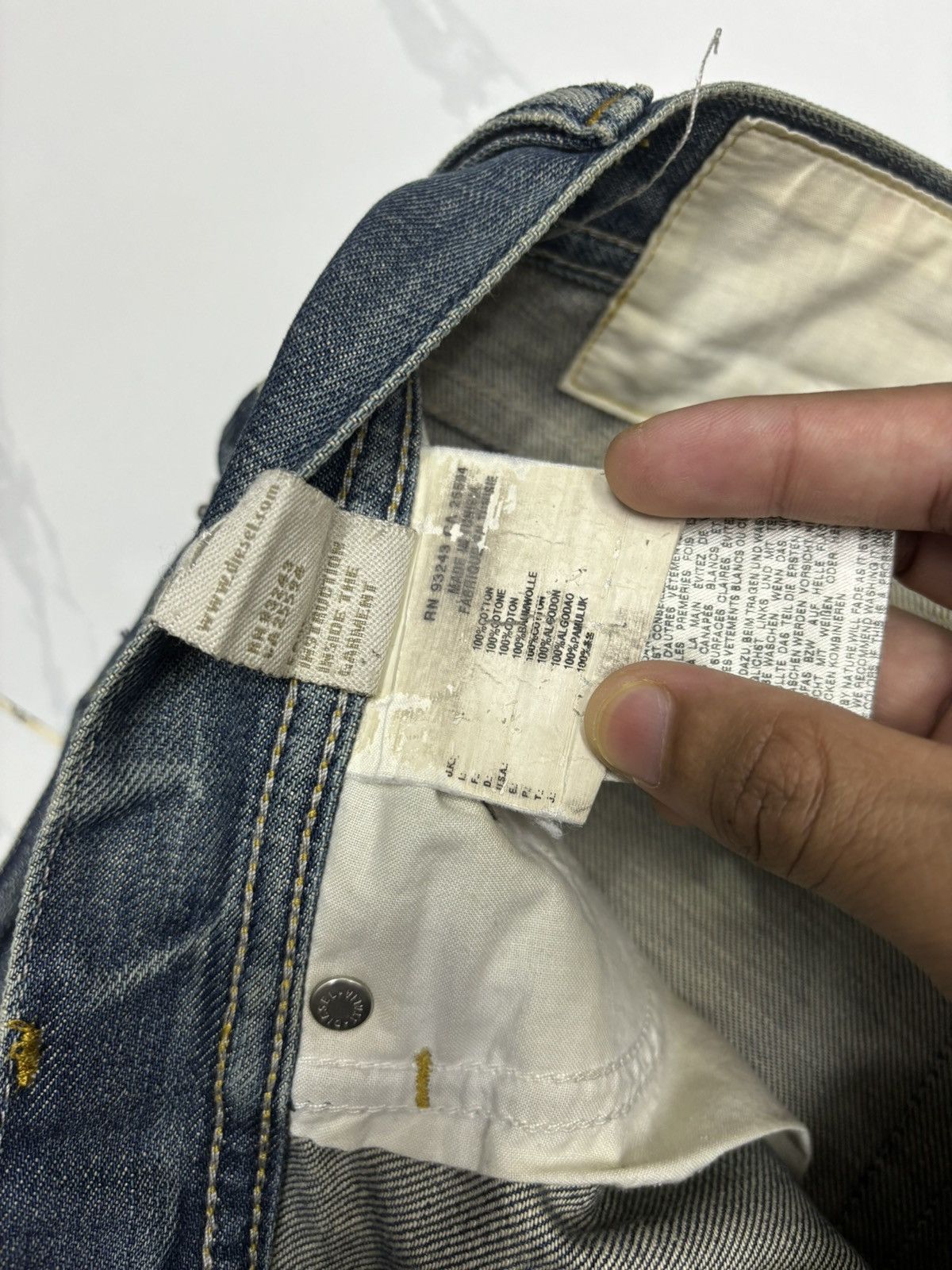 Diesel Vintage Diesel Turbo Wash Distressed Denim Jeans Size US 32 / EU 48 - 11 Thumbnail