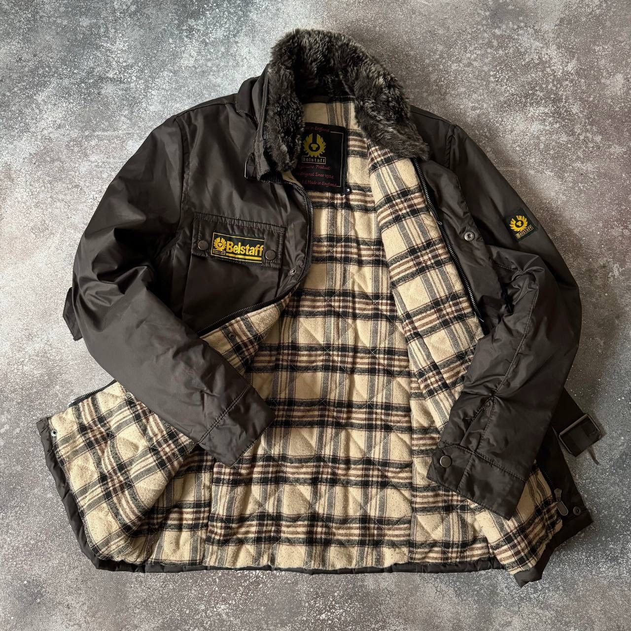 Belstaff × Vintage Belstaff Vintage Moto/Biker Belted Jacket Size M / US 6-8 / IT 42-44 - 7 Thumbnail