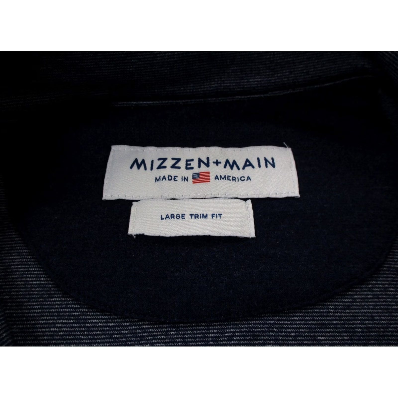 Mizzen+Main Mizzen+Main Jacket Mens L Trim Fit Blue Pullover Performance Knit Zip Closure Regular Fit Casual Seasonal Spring Fall USA Made Size US L / EU 52-54 / 3 - 4 Thumbnail
