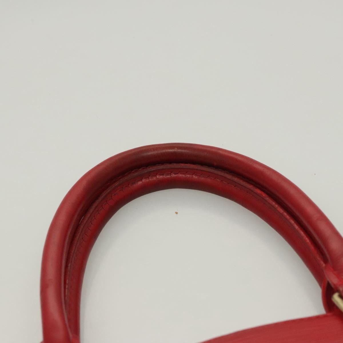 Louis Vuitton LOUIS VUITTON Epi Sac Plat PM Hand Bag Red M5274e M5274e Size ONE SIZE - 9 Thumbnail