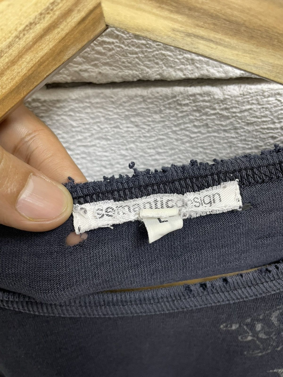 If Six Was Nine Thrashed Distressed Sun Faded Shirt ERD Grunge Size US L / EU 52-54 / 3 - 3 Thumbnail