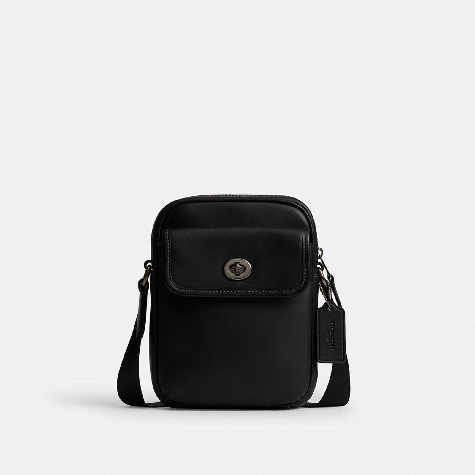 Coach NWT Coach Turnlock Crossbody Bag Leather CAJ31 Black Size ONE SIZE - 7 Thumbnail