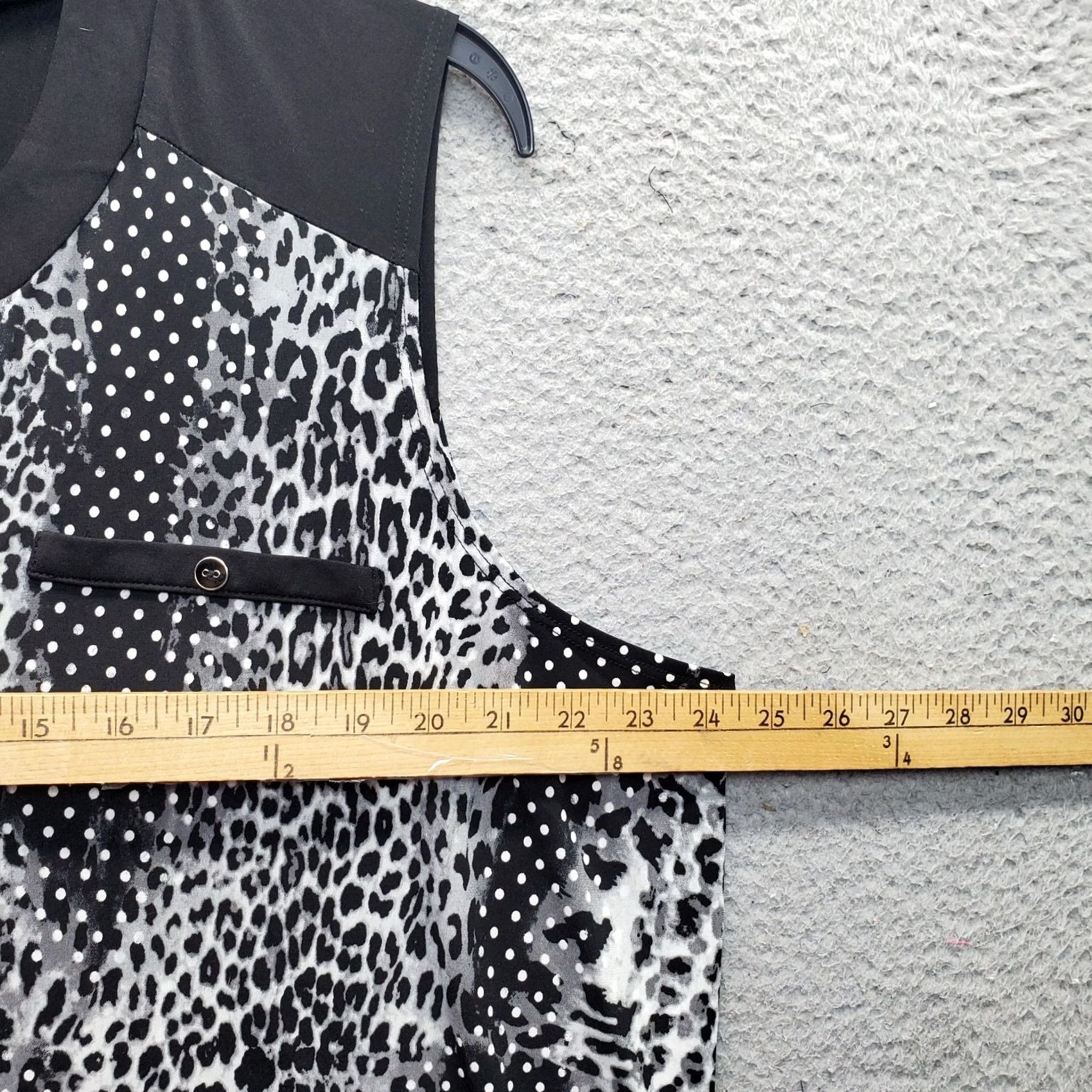 Vintage Susan Lawrence Tank Top Women's 3X Multi Leopard Print Sleeveless V-Neck Shirt Dress? Size XXL / US 16-18 / IT 52-54 - 6 Thumbnail