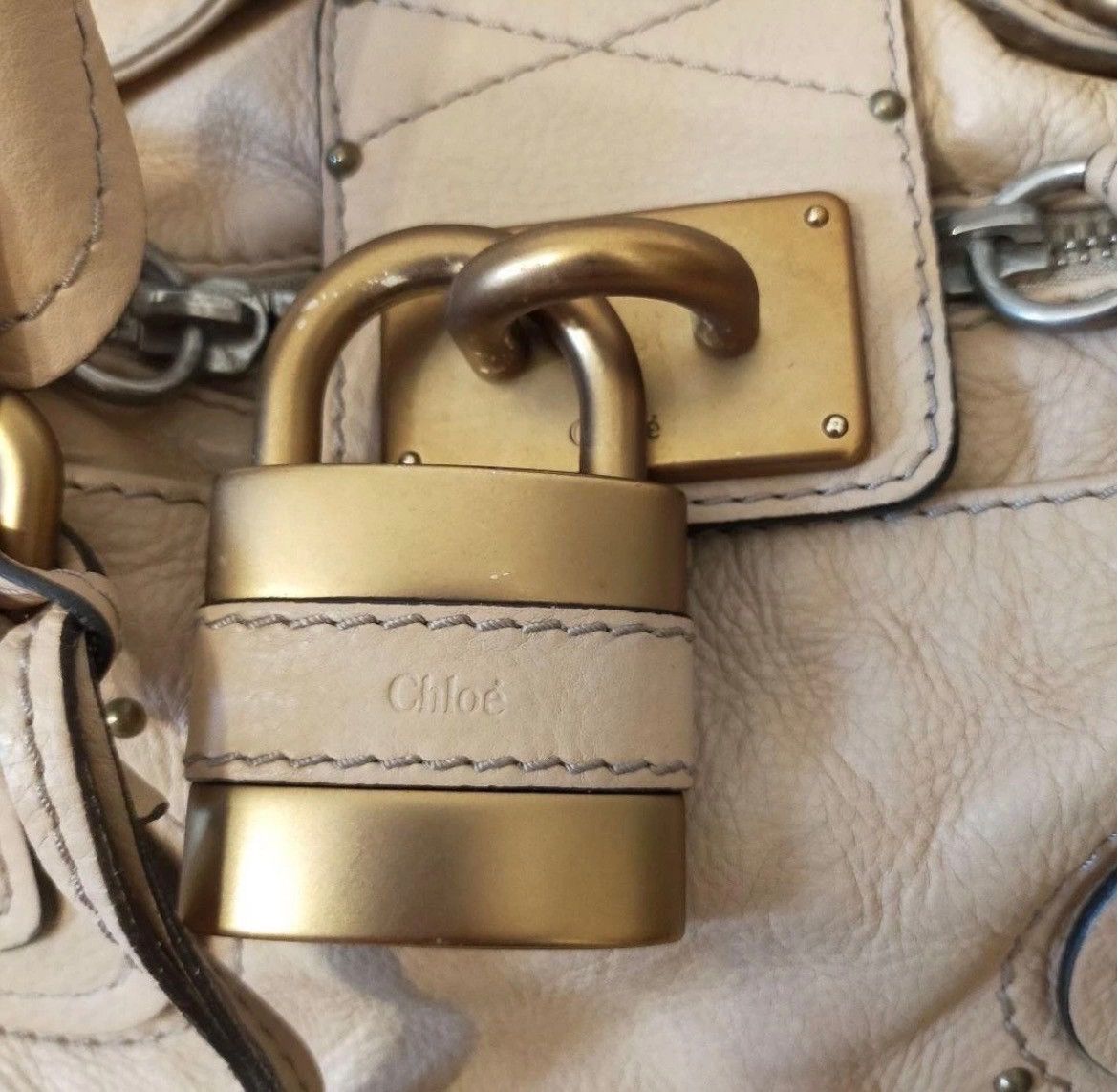 Chloe Chloe Paddington Beige w Gold hardware Size ONE SIZE - 3 Thumbnail