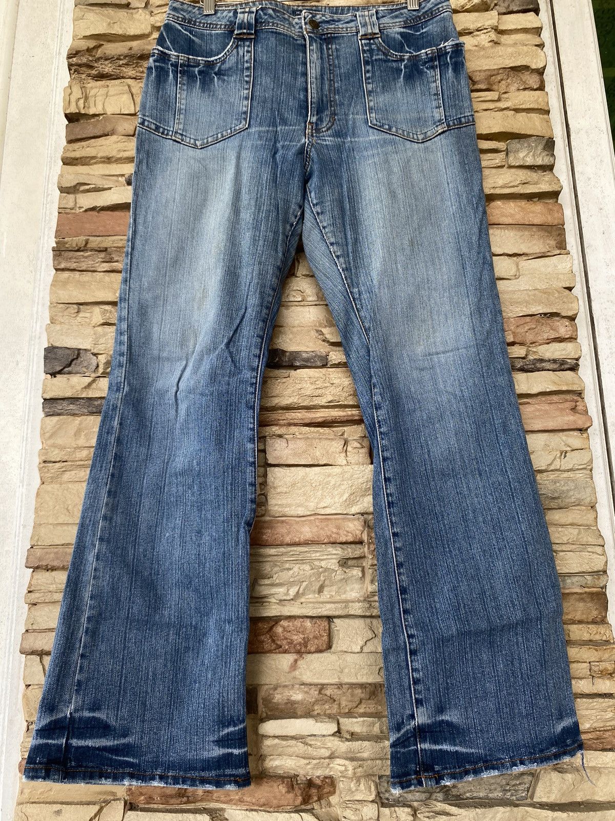 Japanese Brand 💥 Rare Flare Activewear Bootcut Jeans Size US 33 - 1 Thumbnail