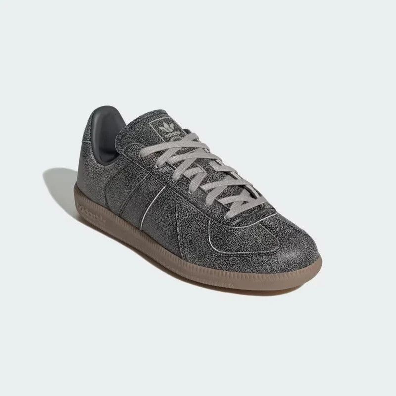 Adidas o1mle0426 Unisex BW Army Cracked Leather Sneakers in Black Size US 5.5 / EU 38 - 4 Thumbnail
