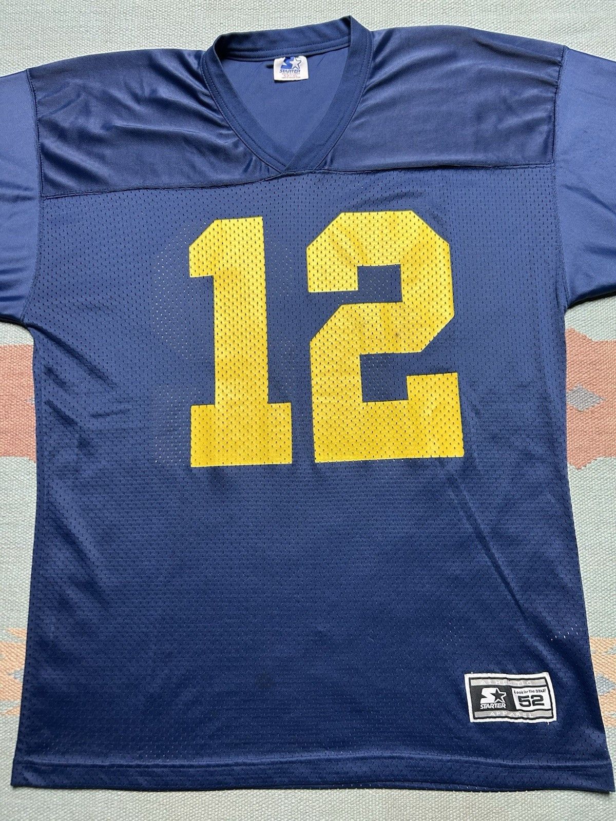 Vintage Vtg football jersey university Michigan wolverines #12 52 XL Size US XL / EU 56 / 4 - 2 Thumbnail