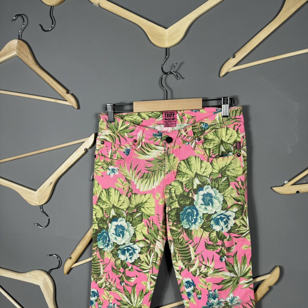 Tripp NYC Tripp NYC Y2K Rose Multicolor Pants Size 27" / US 4 / IT 40 - 3 Thumbnail