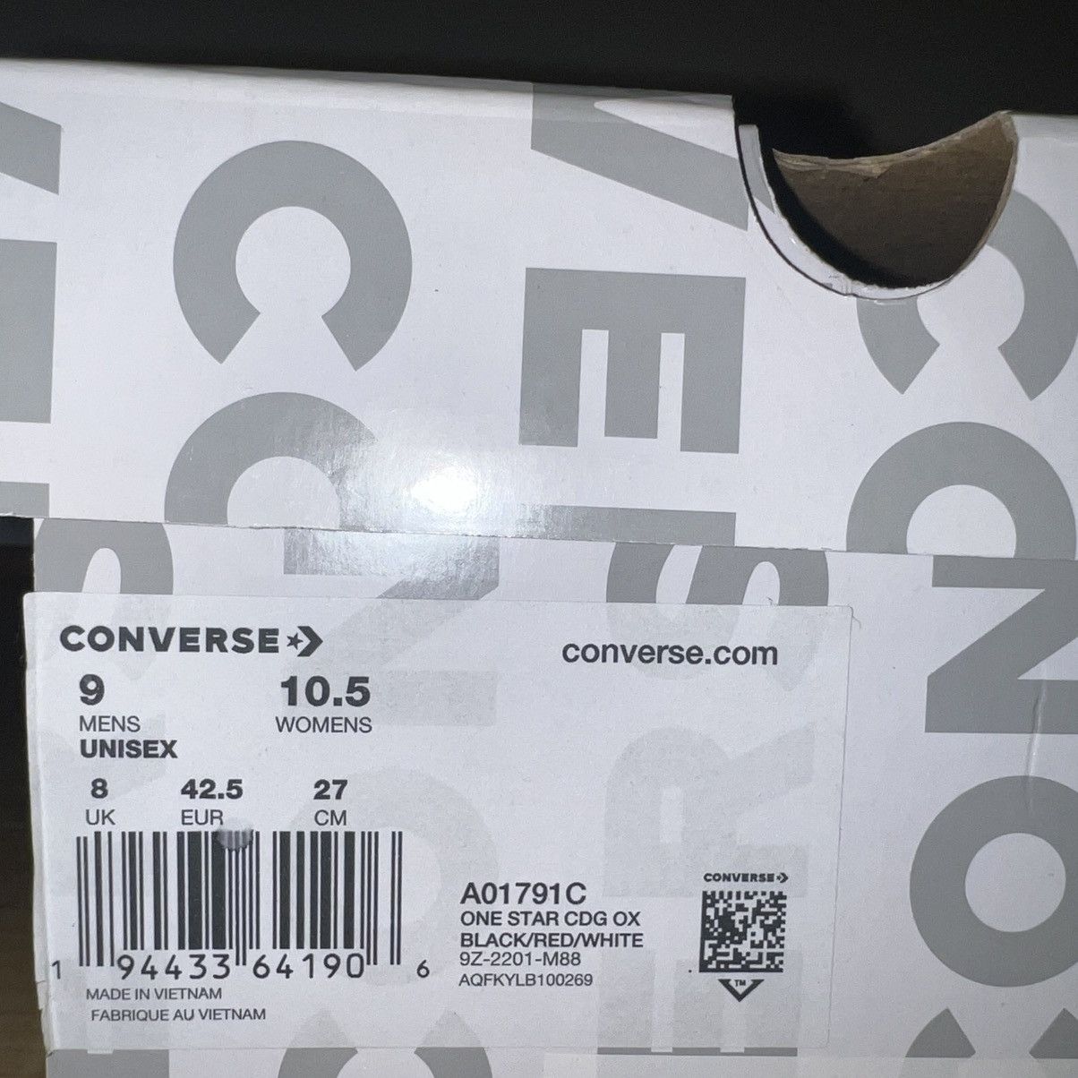 Comme des Garcons PLAY × Converse Comme des Garçons PLAY x Converse One Star Ox Black Size US 9 / EU 42 - 7 Thumbnail