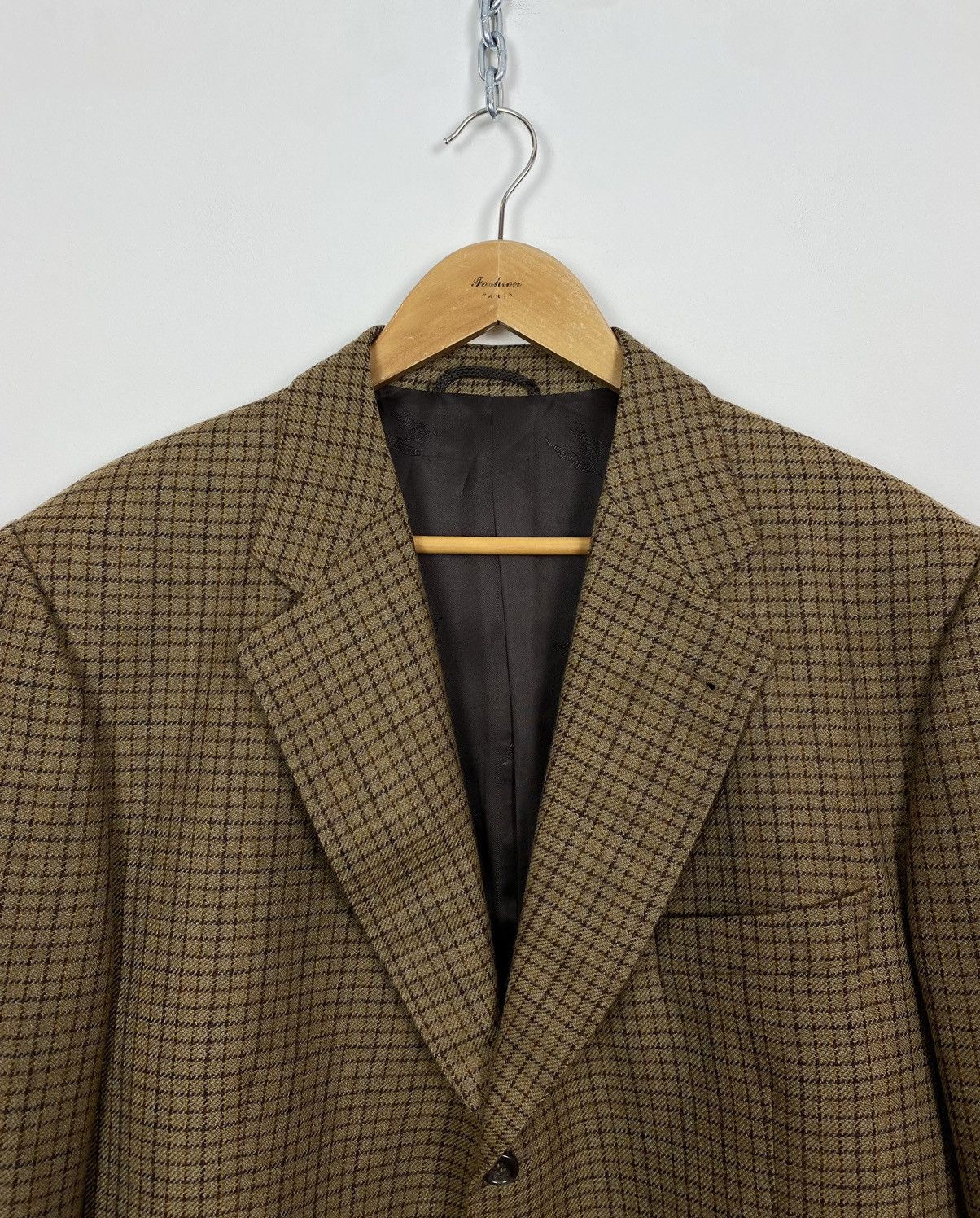 Burberry Vintage Burberrys Barrie-S Wool Jacket Blazer Mens Size 56 Size 54L - 2 Thumbnail