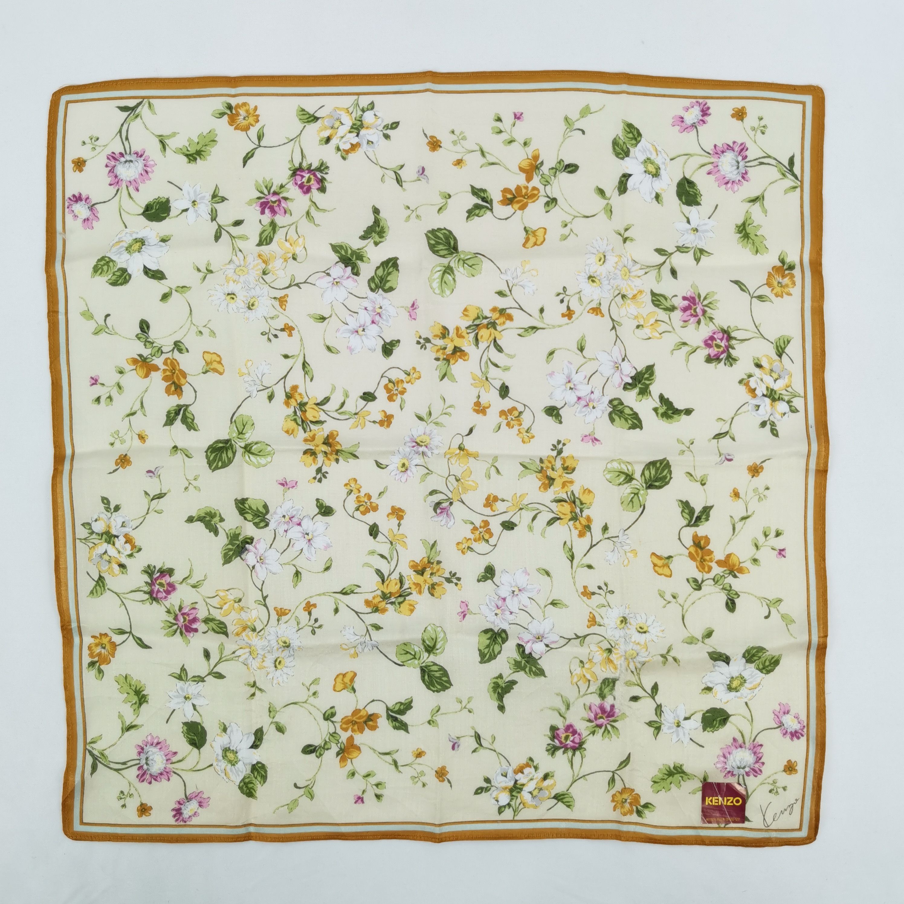 Kenzo NWT Vintage KENZO Neckerchief Handkerchief Bandana Size ONE SIZE - 2 Thumbnail