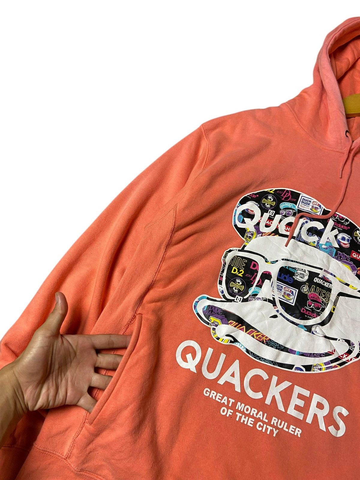 Duck Head × Japanese Brand × Vintage B One Soul Japanese Brand Quackers Hoodies (129) Size US XL / EU 56 / 4 - 4 Thumbnail