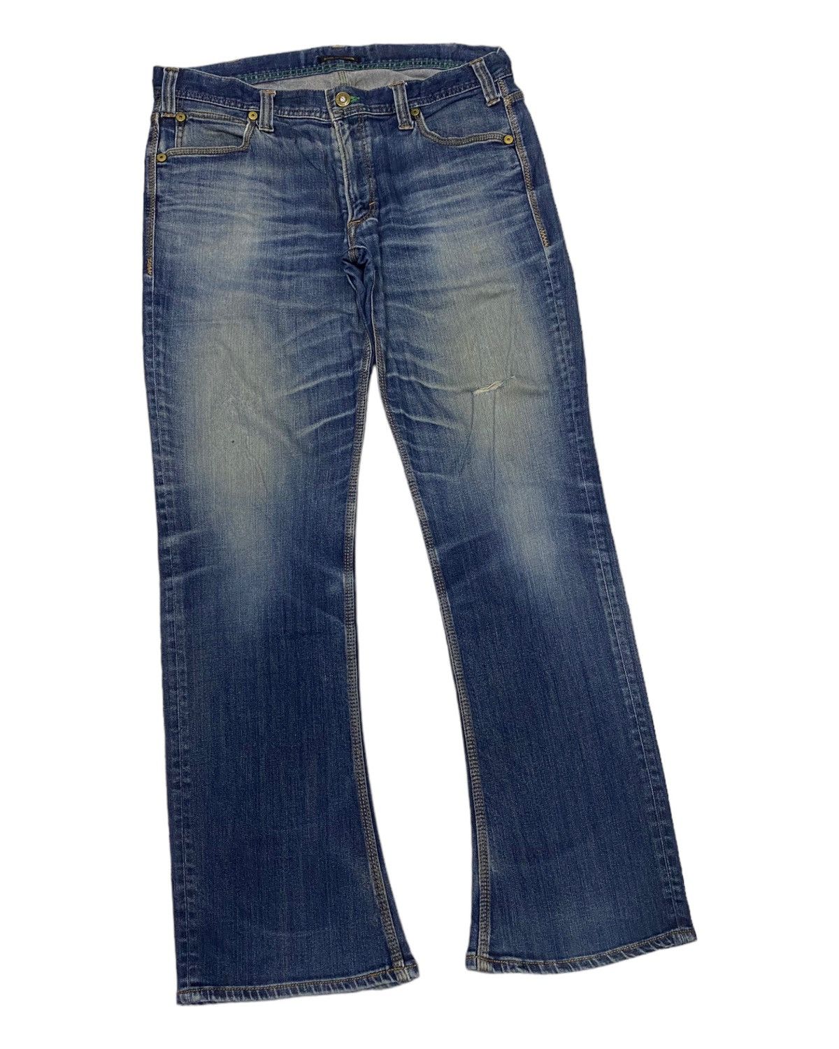 Hysteric Glamour × Japanese Brand HYSTERIC GLAMOUR STYLE BLUE WAY BGlow NIPPON DISTRESS DENIM Size US 36 / EU 52 - 5 Thumbnail