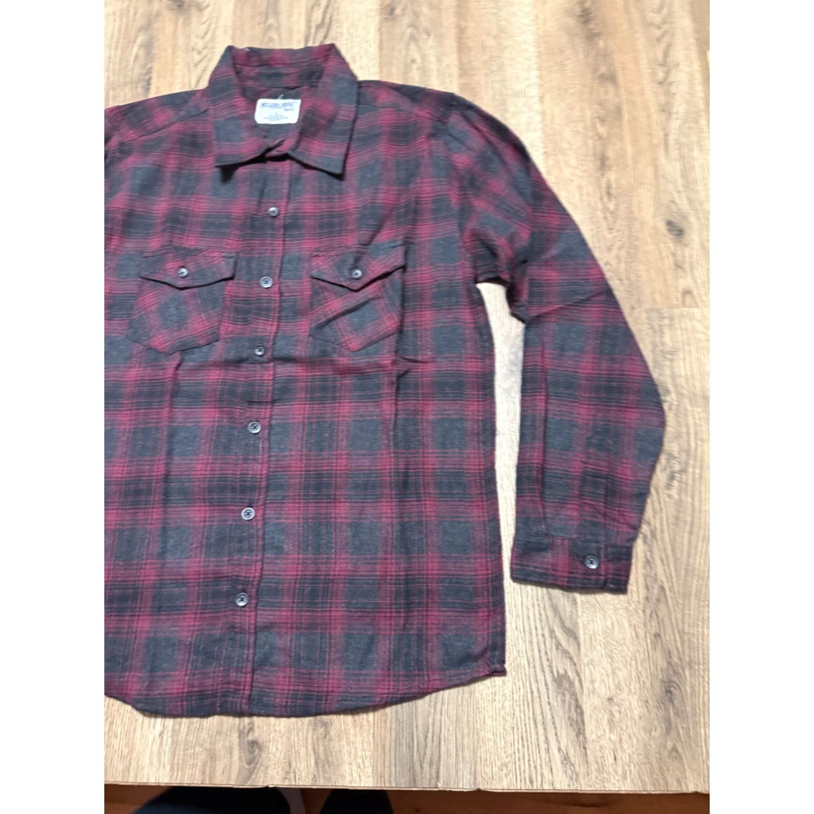 Commission Mission Ridge Shirt Mens Large Red Plaid Long Sleeve Button-Up Shirt Size US L / EU 52-54 / 3 - 4 Thumbnail