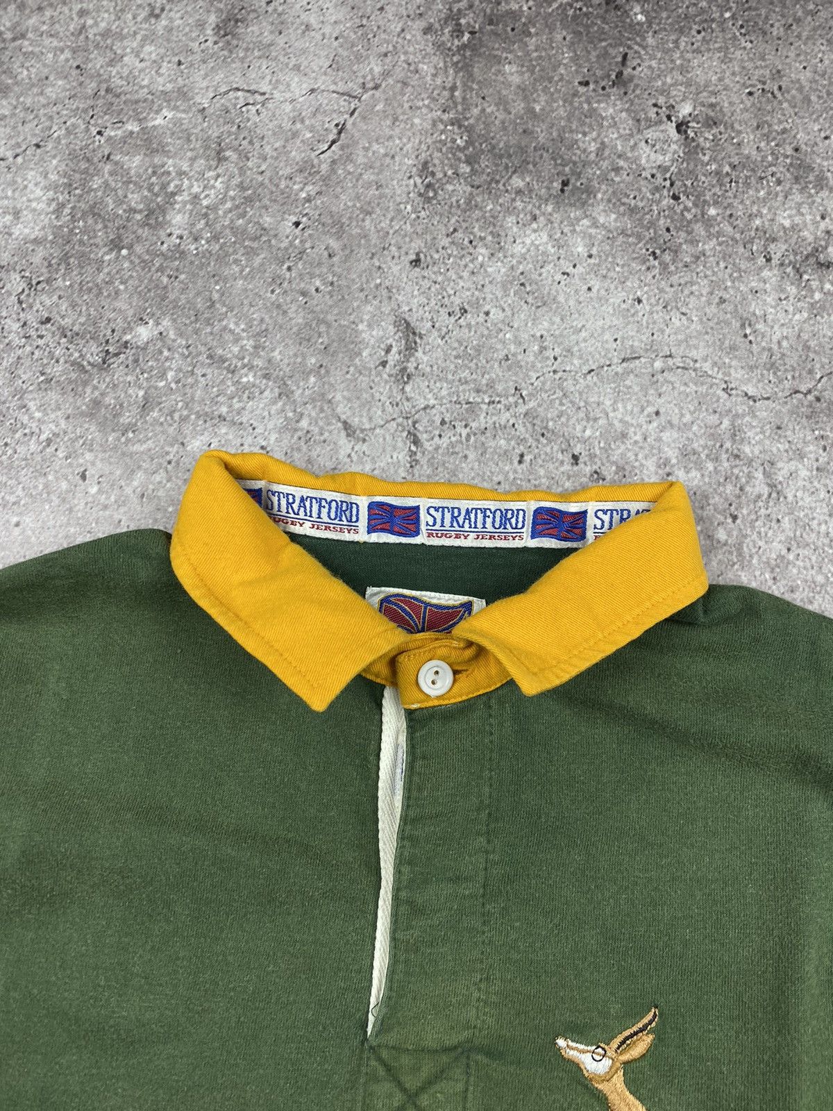 Cotton Traders × Vintage South Africa 80’s Faded Rugby Jersey Vintage Longsleeve Size US L / EU 52-54 / 3 - 4 Thumbnail