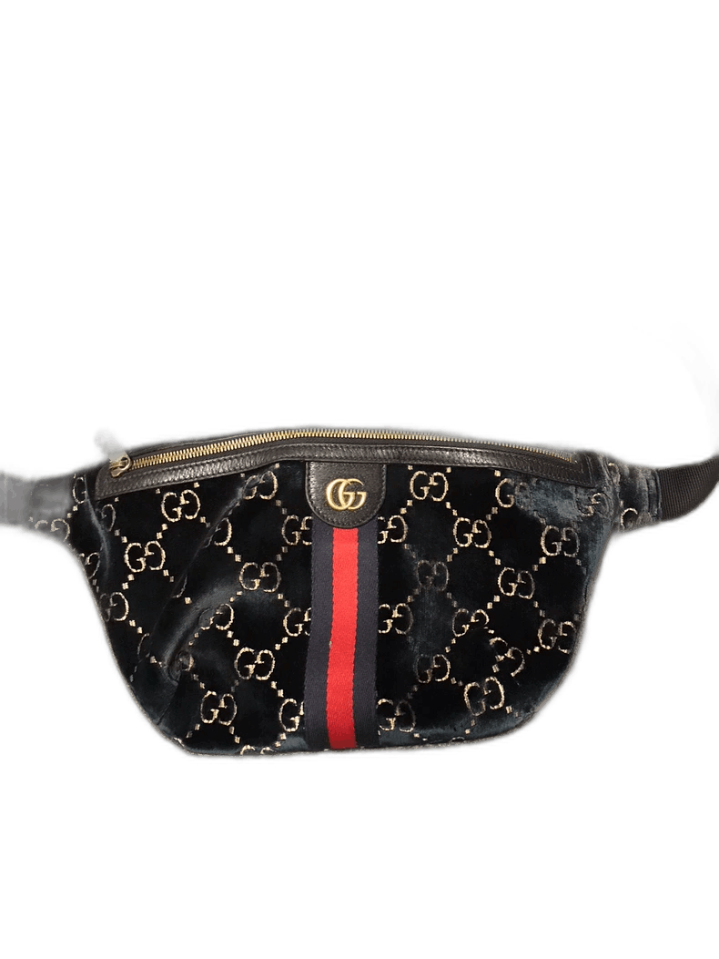 Gucci Gucci Velvet Fanny Pack with Logo-2505 Size ONE SIZE - 1 Thumbnail