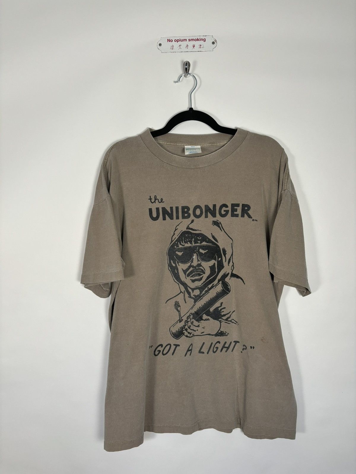 image of Vintage Unbelievable Grail“Unabonger” Beige T-Shirt, Men's (Size XL)