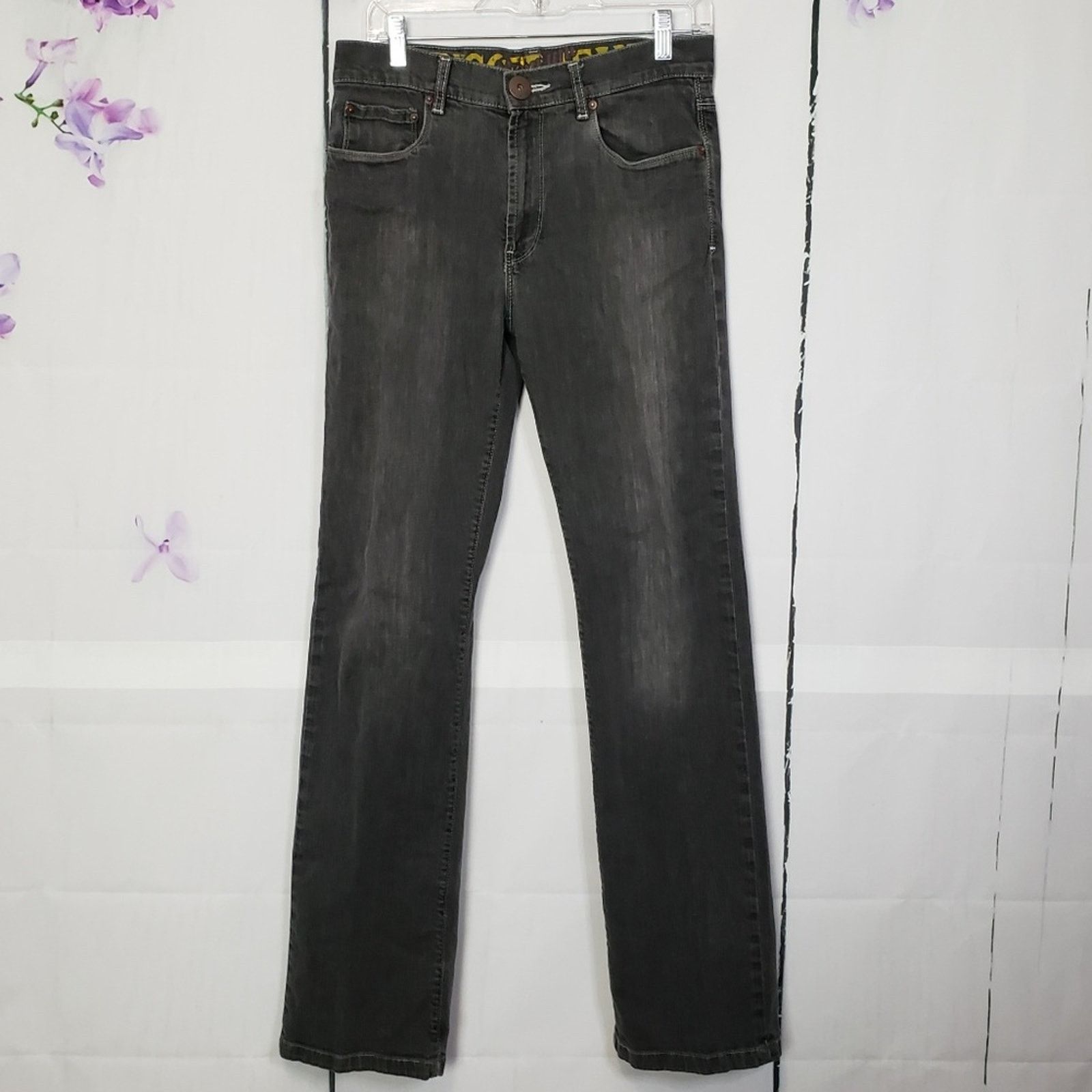 Designer Trigger Jeans Premium Faded Black Denim Jeans 32 Size US 32 / EU 48 - 1 Thumbnail