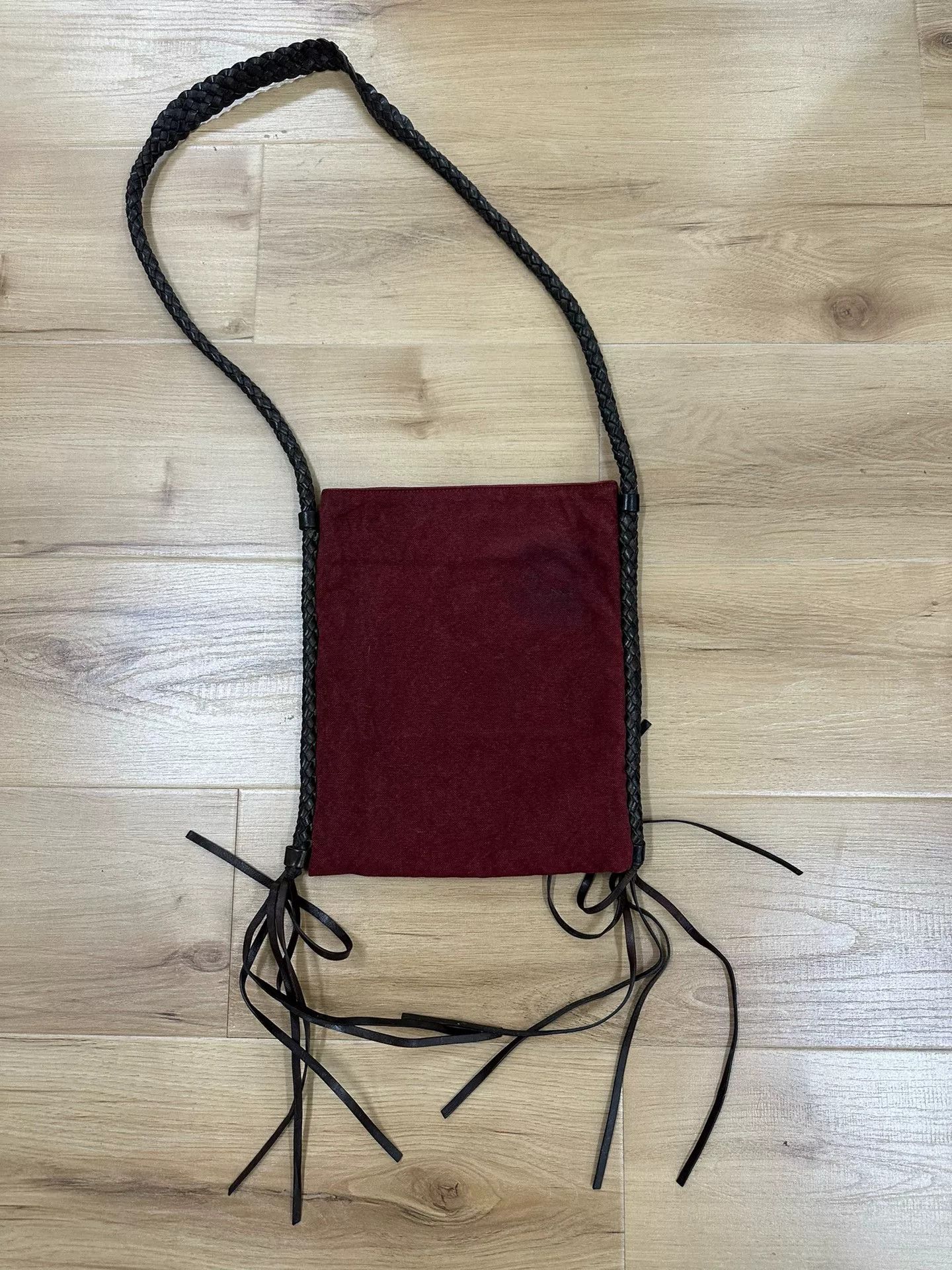 Dries Van Noten Dries van Noten Leather Woven Canvas Bag Size ONE SIZE - 1 Thumbnail