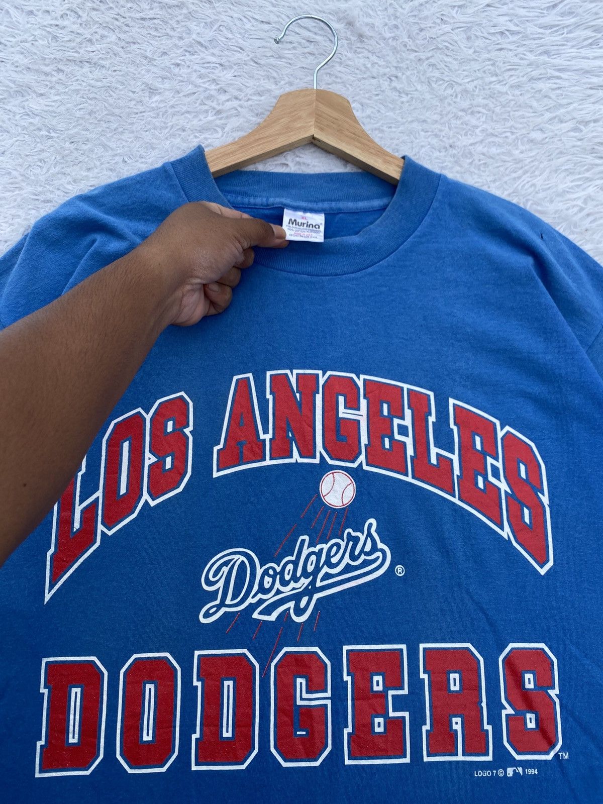 MLB Rare Vintage 1994 Los Angeles Dodgers MLB Tshirt Size US L / EU 52-54 / 3 - 8 Thumbnail