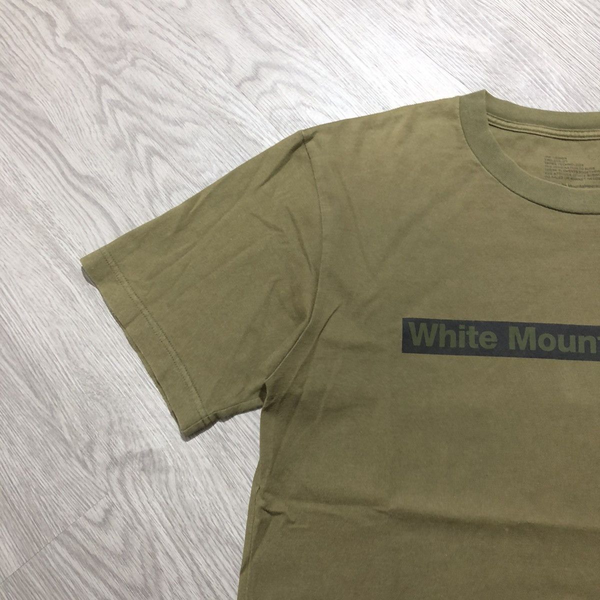 White Mountaineering 🇯🇵 White Mountaineering Logo Box T-shirt Green Army Size US L / EU 52-54 / 3 - 7 Thumbnail