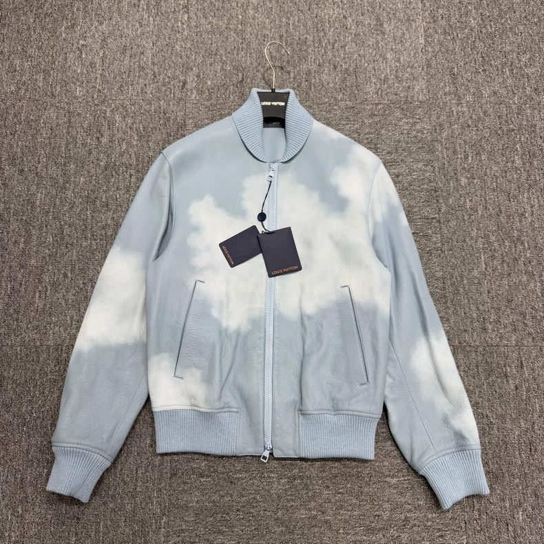 Louis Vuitton Louis Vuitton Sky Cloud Leather Jacket Size US L / EU 52-54 / 3 - 1 Thumbnail
